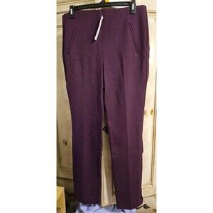 Chico's Women's So Slimming Juliet Straight Leg Pants Size 1 R Purple NWT